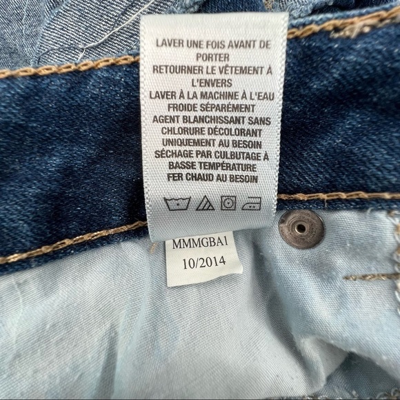 Aeropostale Midi Rough Cuffed Hem Jean Shorts Size 4 Women’s - Picture 6 of 6